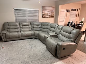6pc Leather Sectional Recliner!!!