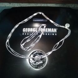 2 PC Set. Sterling  18 Inch Necklace Plus Bracelet