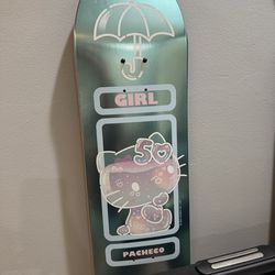 GIRL Skateboard Hello Kitty 50th Anniversary 8.5”