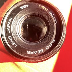 1990s Sears 52ø 1:20 50mm Auto Focus Camera Lens Made in Japan