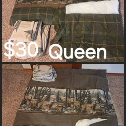 King/Queen Comforter Set
Comes with
Comforter 
Bedskirt
2 shams
Sheets