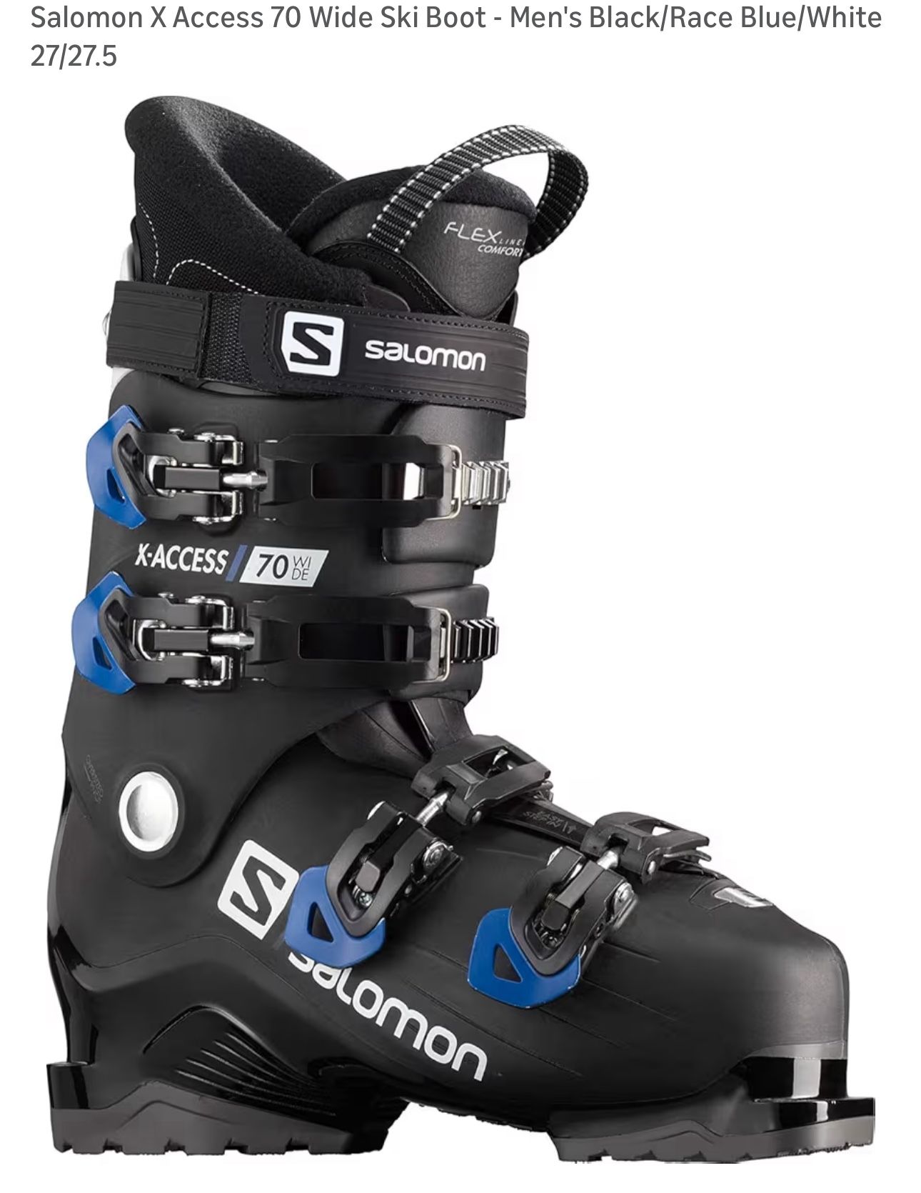 Salomon Ski Boots Wide Men Size 27.5/9-9.5