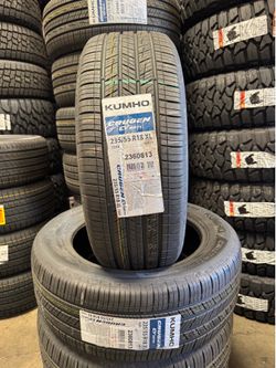 235/55/18 Kumho New tires mounted and balanced included