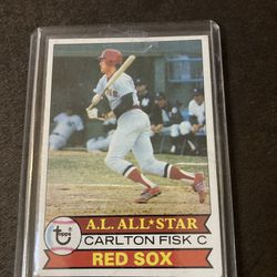 Topps All Star Carlton Fisk “RED SOX” Card