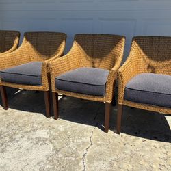 woven high end chairs 
