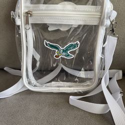 Philadelphia Eagles Clear Crossbody Bag Kelly Green New