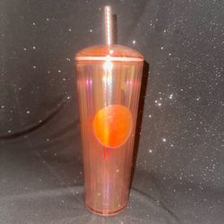 Starbucks | Summer 2020 Venti Dome Tumbler Orange Pink Split Iridescent