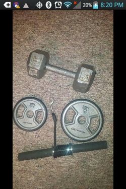 20 lbDumbbell and Forearm Roller