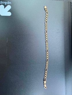 18k Figaro Bracelet