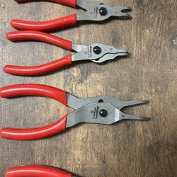 Snap On 5 Peice Snap Ring Pliers