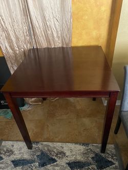 Genuine Wood Tall Dining Table