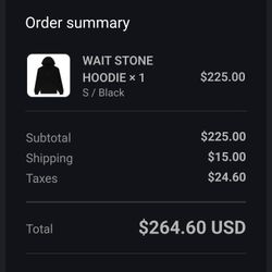 WAIT STONE HOODIE 