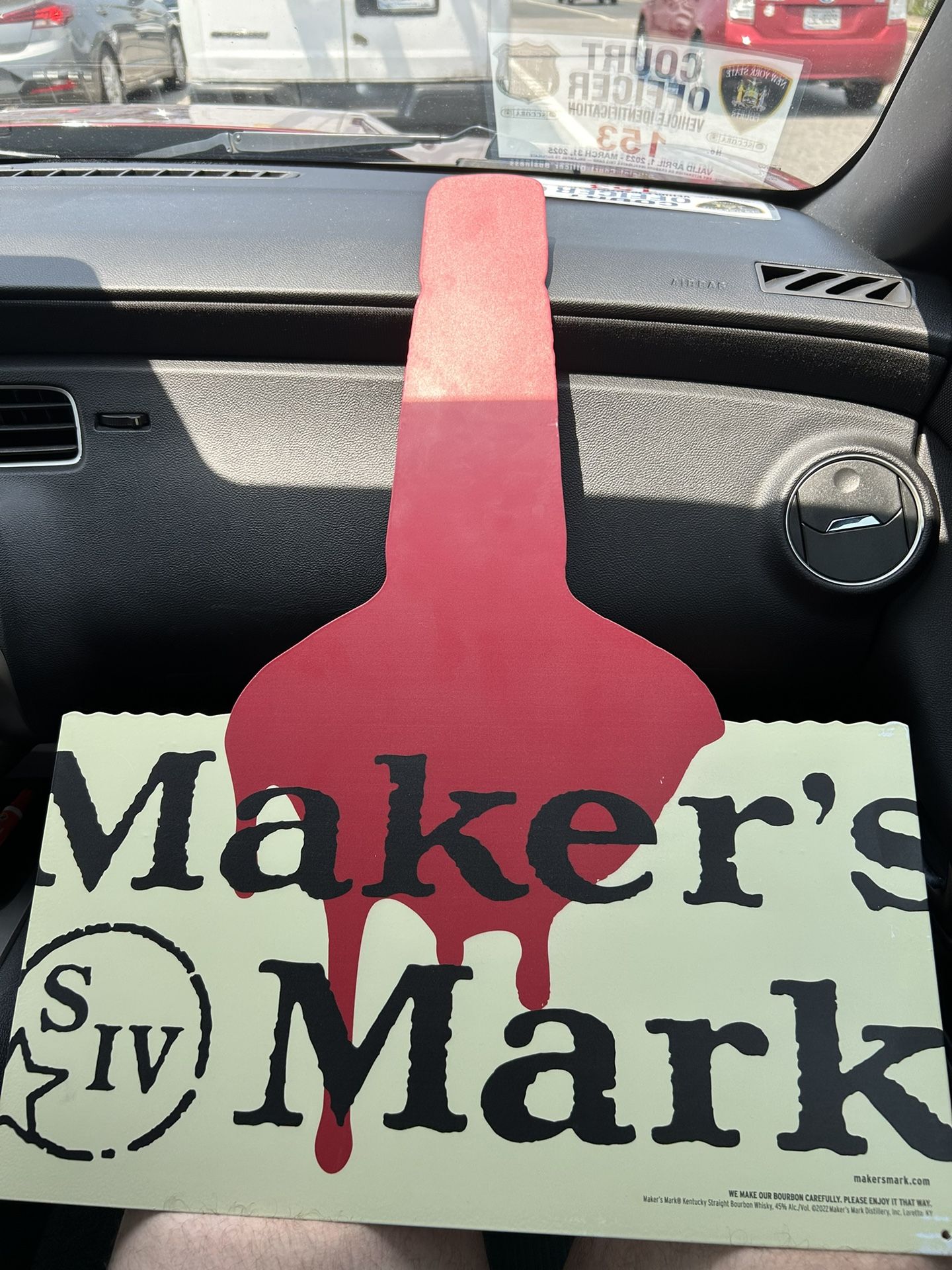 Makers Mark metal hanging sign brand new