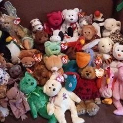 Vintage From The 90s Beanie Babys With Error Tags