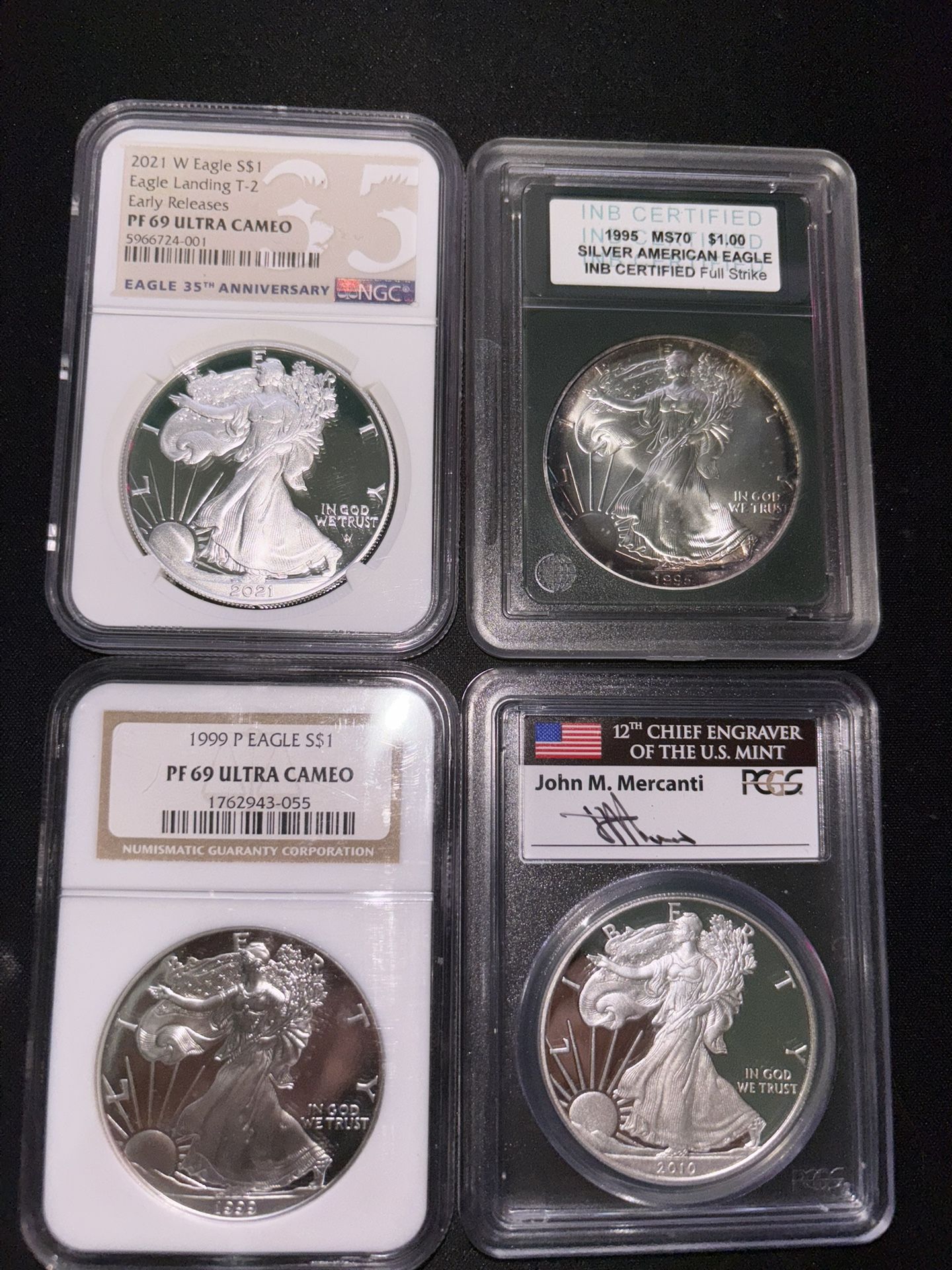 1 Ounce Proof Silver Coins