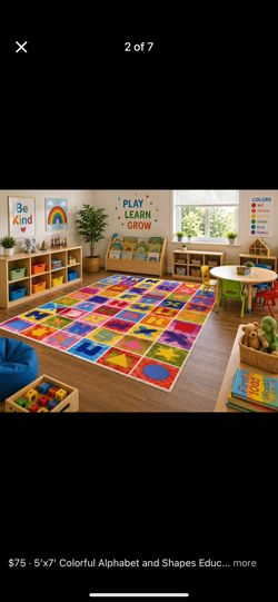 5x7 Area Rugs carpet Rugs kids design multi colors