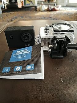 New Action camera. All accessories. Never used.
