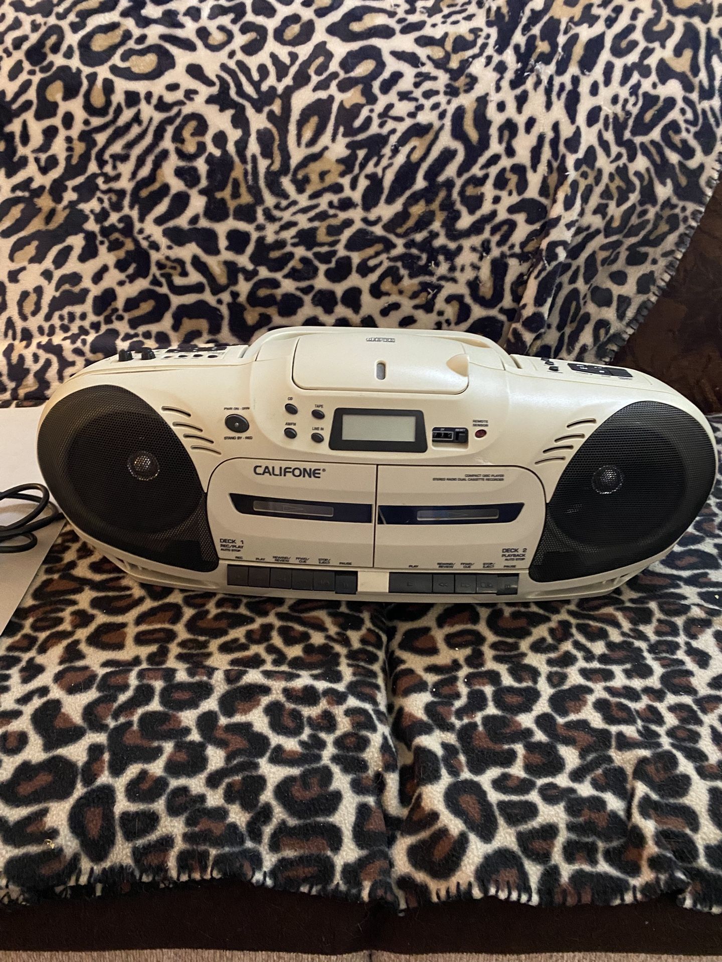 Califone CD/radio/ Double Cassette Stereo Recorder