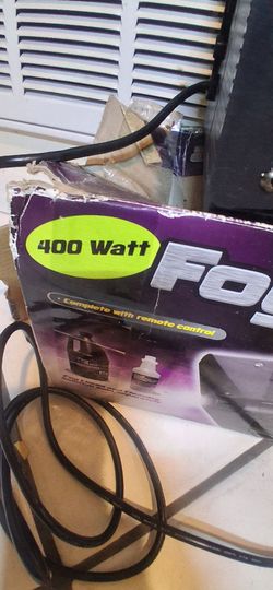 400 watt fog machine corded remote switch special effects cloud ground fog spooky !
