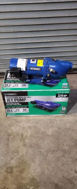 Well pump 3/4 hp