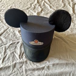 Vintage Disney Parks Red Car Trolley Conductor Hat