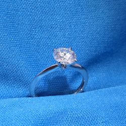 Moissanite 1.05 ctw Round Engagement Ring 
