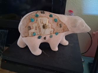 Ceramic Bear Clock