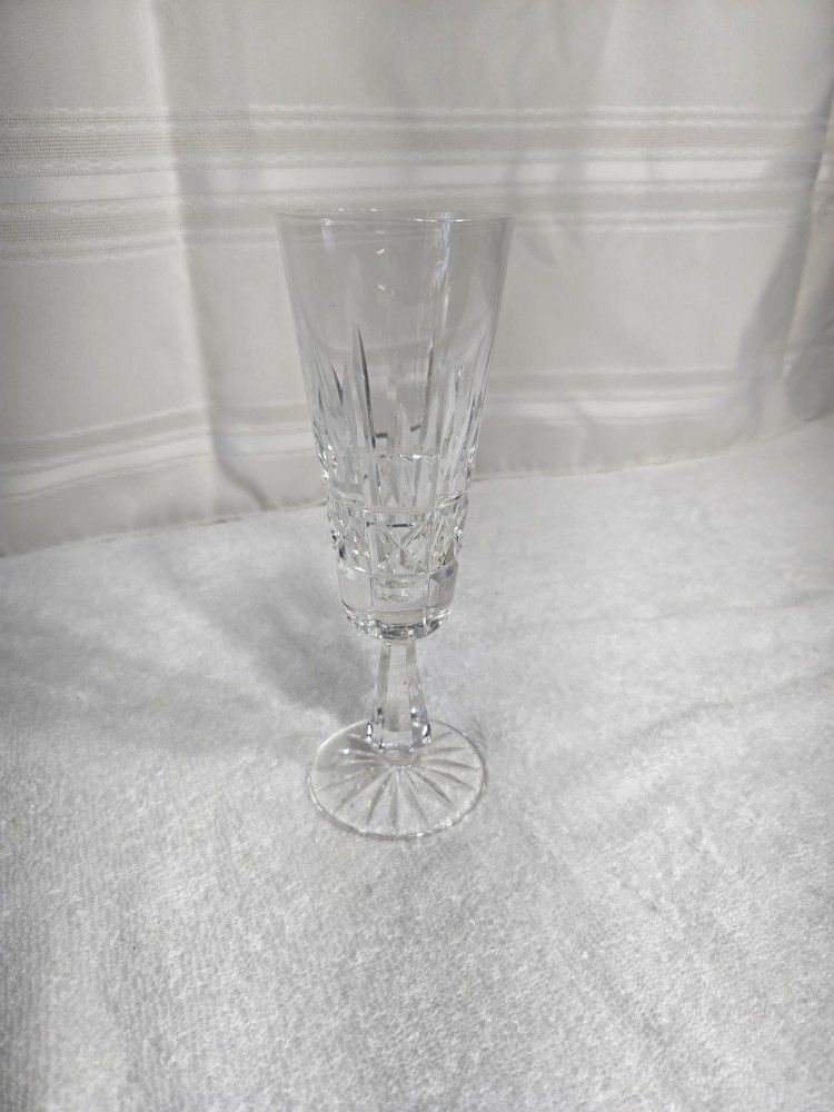 Set of 12 Elegant Waterford Crystal Champagne Flutes
