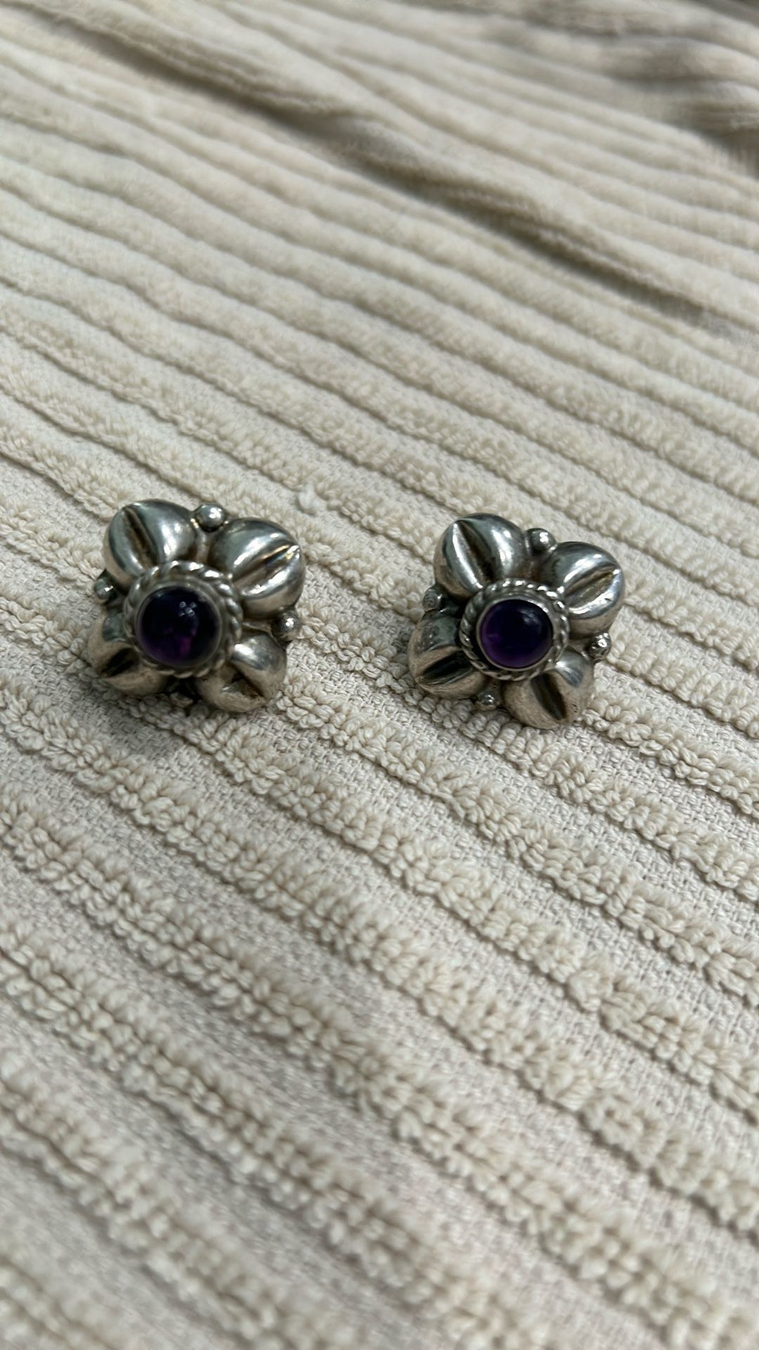 Antique Mexico -Silver Earrings