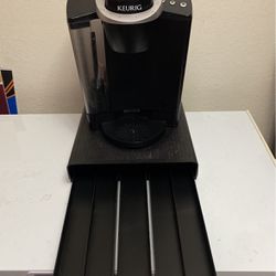 Keurig Coffee Machine With Coffee, Stand Holder Pod