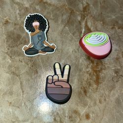 Protect Your Peace Black Queen Self-love Yoga Crocs Charms Jibbitz Pins
