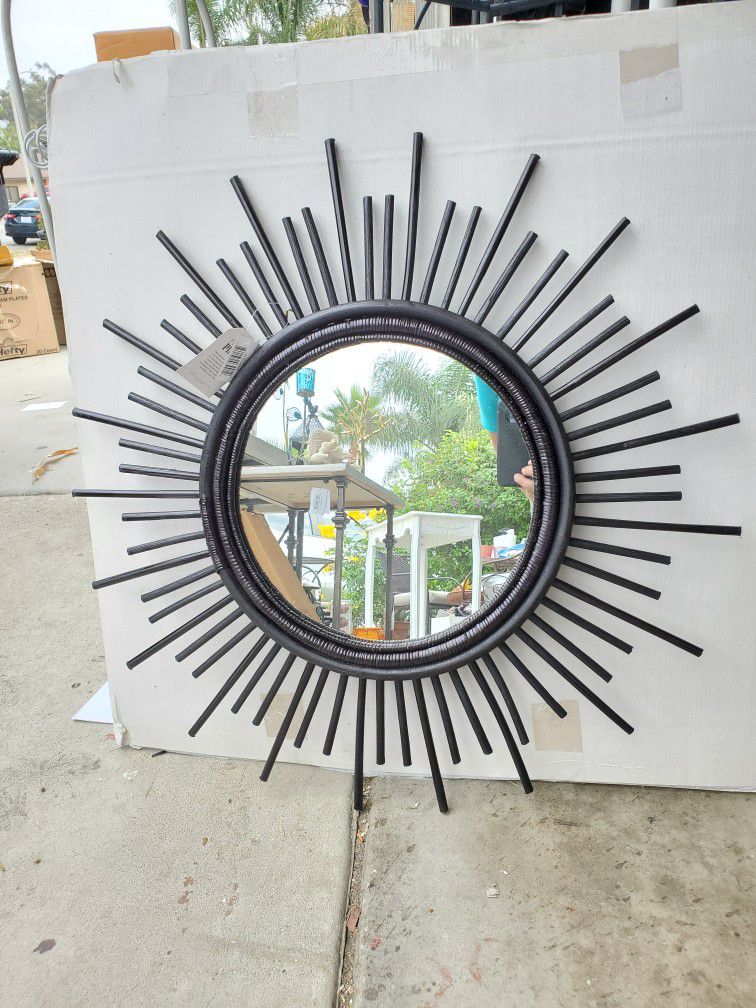 Brand New Bamboo Mirror 26 Inches Across
