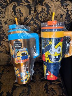 Minion and SpongeBob tumbler collection