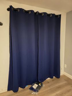 Blackout Curtains 52” x 72” and 52” x 84”