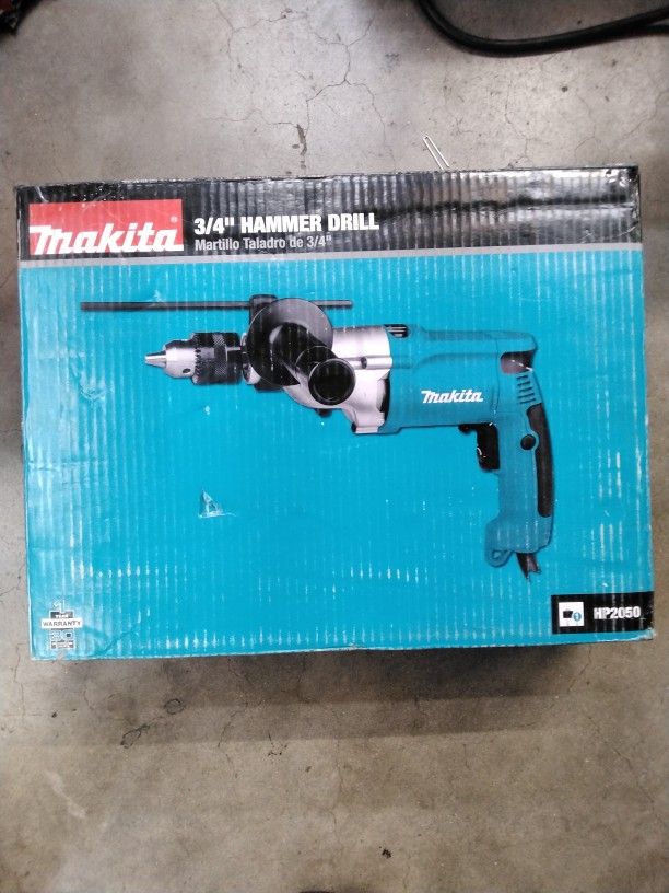 Makita
6.6 Amp 1/2 in. Corded Variable Speed Hammer Drill with Torque Limiter Side Handle Depth Gauge Chuck Key Hard Case 