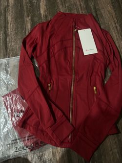 Lululemon Red Full-Zip set  Athletic Jacket