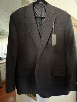 NWT Michael Kors Wool Cashmere Silk Blend Luxury Classic Fit Sport Coat Blazer Charcoal