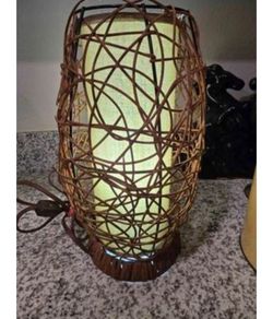Vintage noguchi style table nightstand lamp