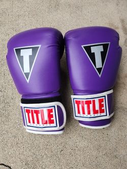 Great Pair Of Title Classic 16oz MMA Boxing Glovea