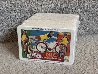 100 beer coasters New Belgium #MakeNicZag to win a bike SEALED