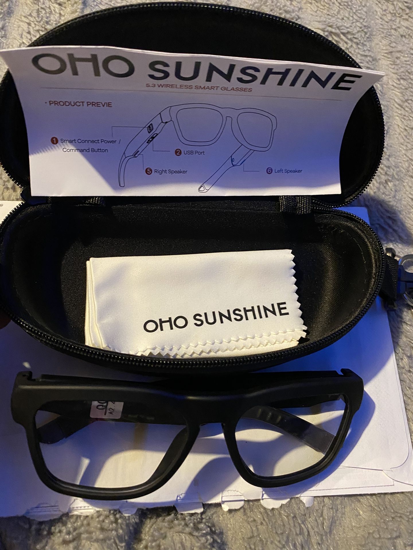 Oho Smart glasses With Voice Control And Bluetooth