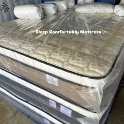  🆓Free 2 pillows🆓 🔹Mattress pillow top 🔸12” inches 🟢Queen $199 🟡Full $180 🟠Twin $130 🔴King $299 🔵Cal king $299 ☑️Delivery available $20🚚  Pi