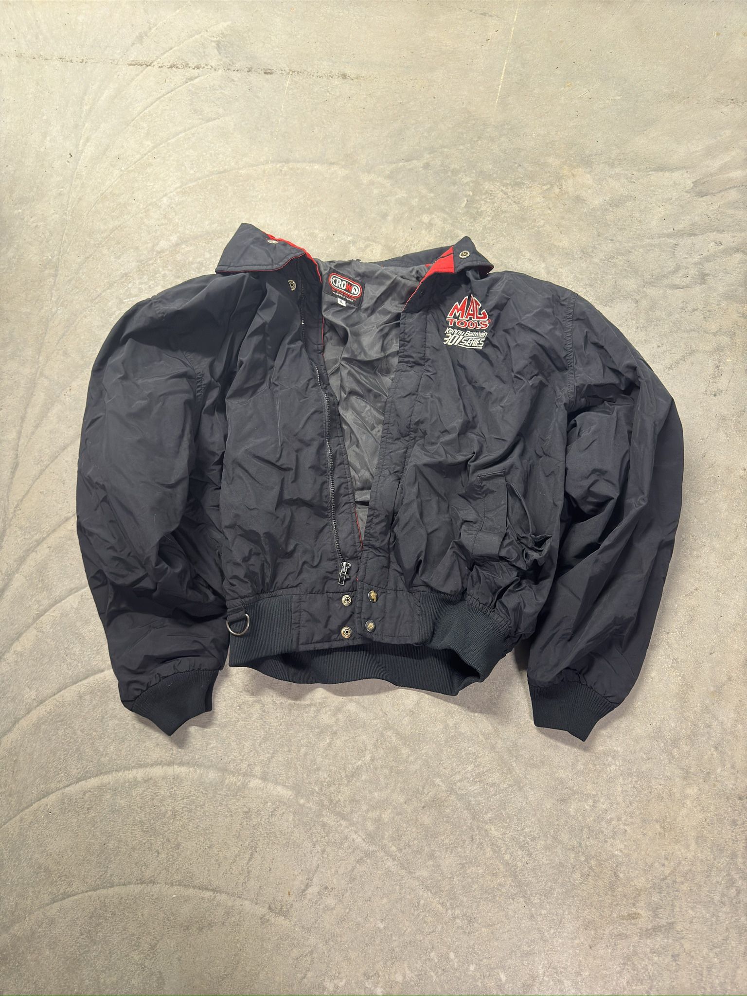 vintage racing bomber jacket