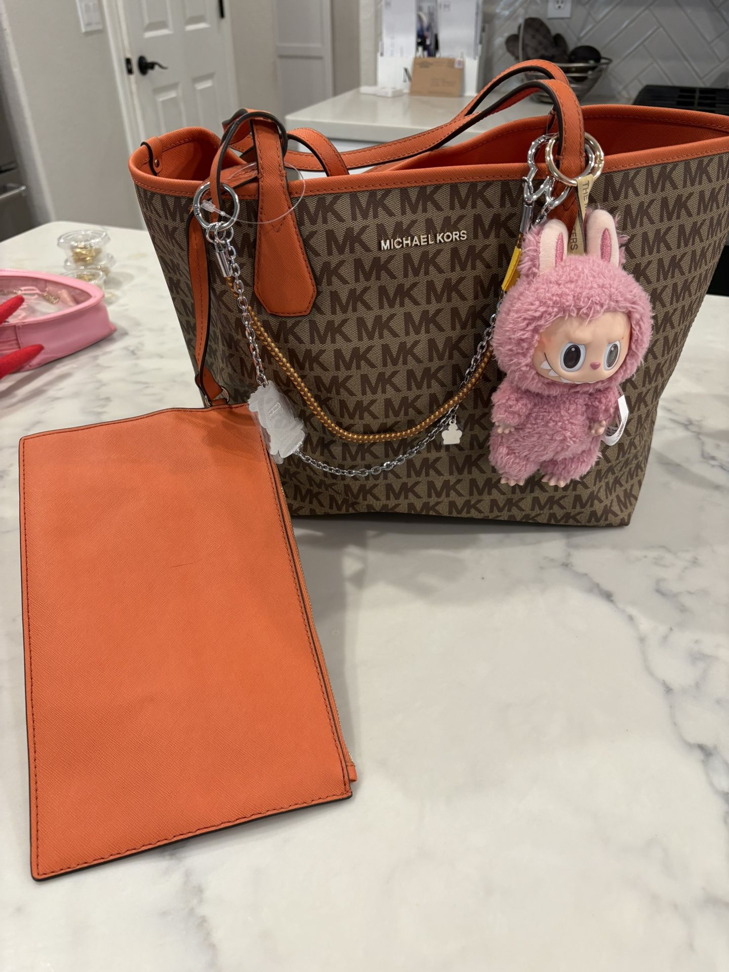 Michael Kors, large reversible tote with coin purse