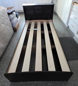 Wooden bed frame