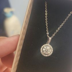 Moissanite Solitaire Necklace 