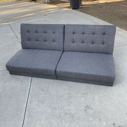 DHP Paris Grey Tufted Futon