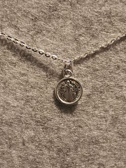 925 Sterling Silver St.Benedict Necklace