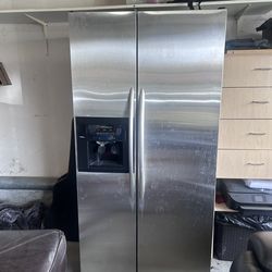 FREE - Refrigerator, Leather Electric Couch, Ottoman, Leather Sectional Couch