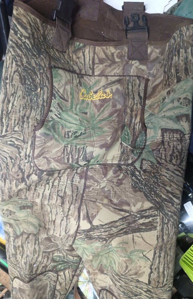 Cabela's Chest Waders Insulated Size 10D.